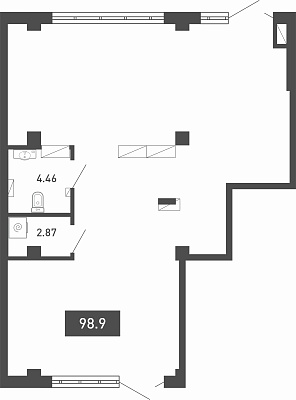 ул. Федюнинского, 64,  ул. Николая Гоголя, д. 2, №4 ( этаж)