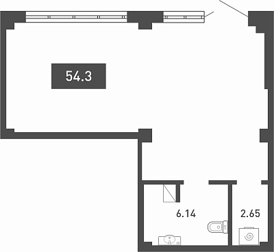 ул. Федюнинского, 64,  ул. Николая Гоголя, д. 2, №2 ( этаж)