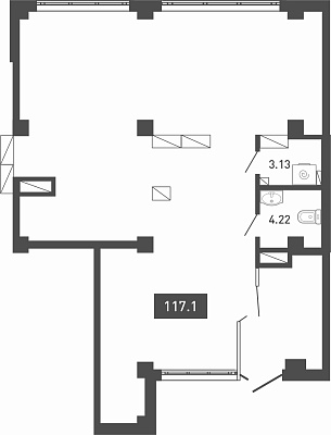ул. Федюнинского, 64, ул. Константина Посьета, д. 8 №4 ( этаж)